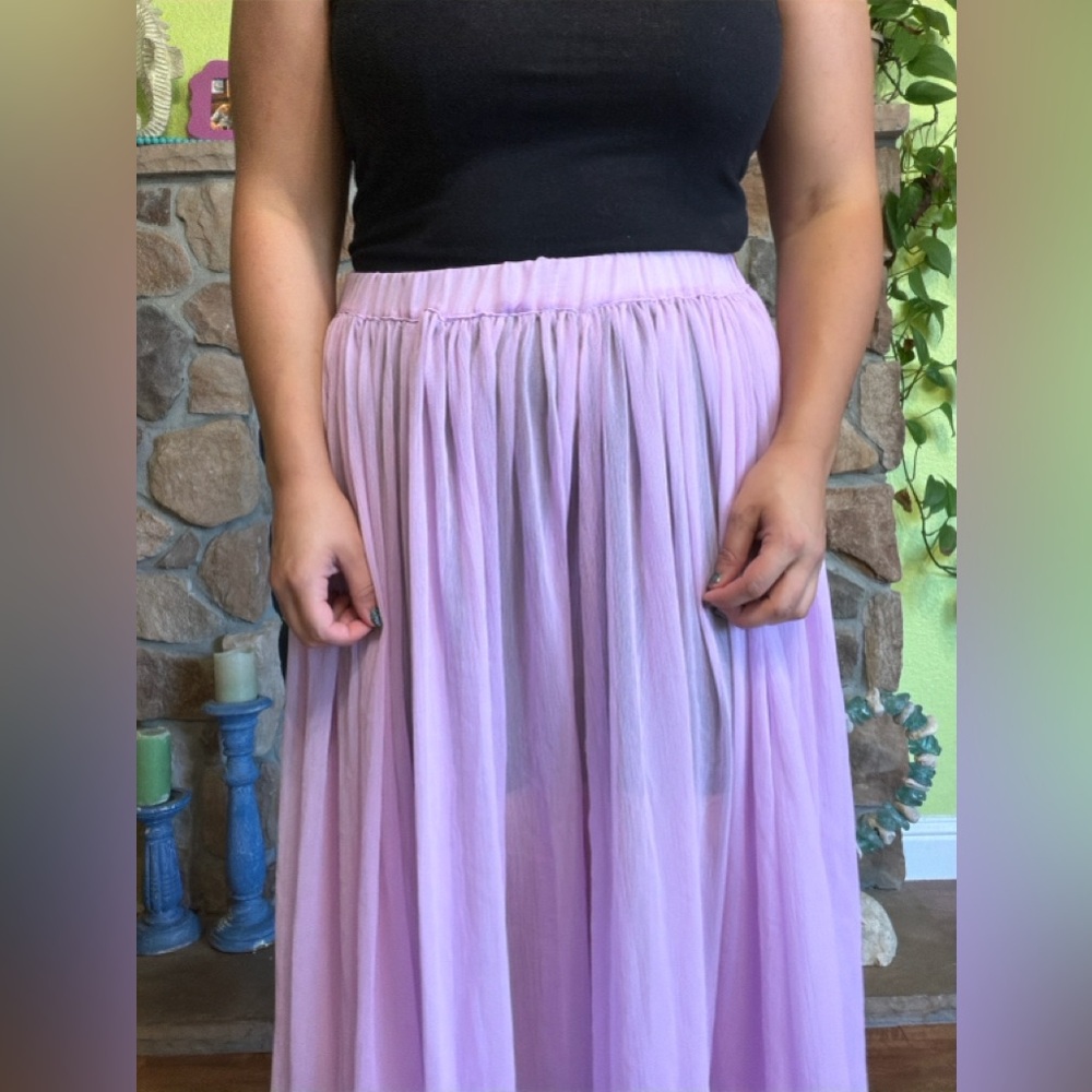 NWT Anthropologie Sheer Maxi Skirt - Picture 9 of 9